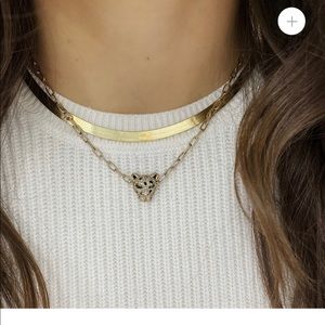 Diamond and Emerald Panther Necklace